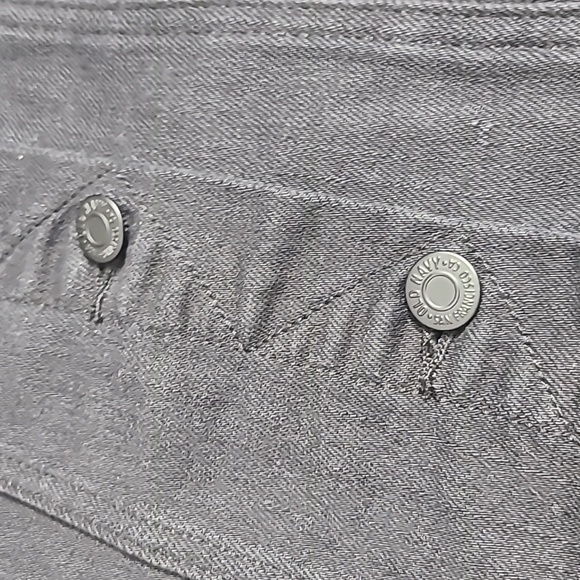 Old Navy Black Jean Jacket Cropped Button-Front - Picture 6 of 7